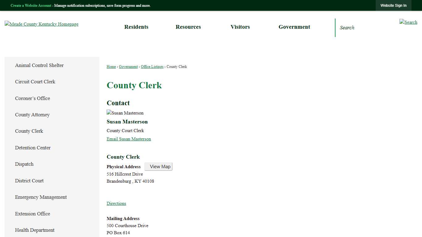 County Clerk | Meade County, KY